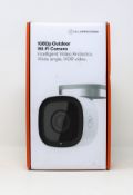 A boxed as new Alarm.com ADC-V723 Outdoor 1080P Wi-Fi Camera (Box sealed).