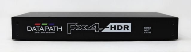 A boxed as new Datapath FX4-HDR Video Wall Display Controller (UK power lead included) (Some