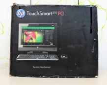 COLLECTION ONLY: A pre-owned HP Touchsmart 310-1260UK All in One PC (Keyboard, mouse, remote control