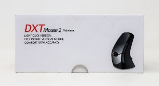 A boxed as new BakkerElkhuizen DXT 2 Wireless Vertical Mouse (P/N: BNEDXTW) (Box opened).