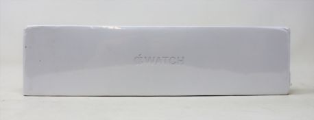 A boxed as new Apple Watch Series 6 (44mm, GPS) in Space Grey Aluminium with Black Solo Loop Band (