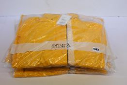Six as new Captain Corsaire Regate Ete jackets in yellow (Size 42 x 3, 40 x 3 - RRP £65 each).