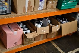 Four boxes of Kemon Clean hand gel, a box of Vines Biocrin hand cleanser and a box of Maria Nila