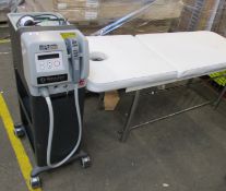 A Crystal Clear Skin Care C100 Series 2 IPL machine on wheeled stand (Minimal usage since new