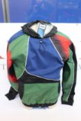 An as new Ahluwalia Marshall upcycled-shell hooded sweatshirt (M).