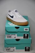 Two pairs of as new Nike SB Chron 2 suede (UK 8, 11).