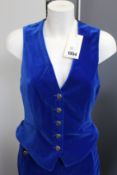 An as new Temperley London Clove velvet waistcoat (UK 8 - RRP £250).