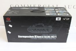 A boxed as new Heng Long Sturmgeschutz 3 ausf.g sd.kfz.142/1 battle tank.