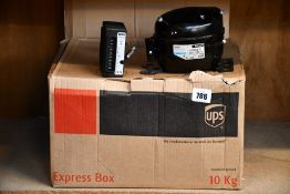 Five Secop BD80F direct current compressors.