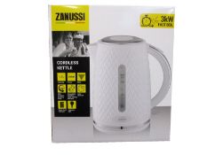 Eight white Zanussi fast boil 3000W, 1.7L cordless kettles (ZEK - 1350).