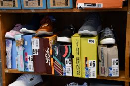 Six pairs of assorted as new Skechers footwear.