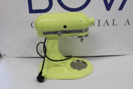 A pre-owned KitchenAid Artisan food mixer (Mixing bowl and attachments not included, item