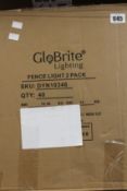 Forty boxes of two as new Cuqoo Solar Fence Lights.