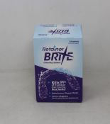Twelve boxes of Retainer Brite - Cleaning Tablets (96 each, Exp: 01/24).