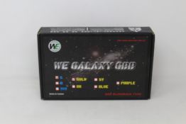 A boxed as new WE Galaxy GBB gas blowback airsoft pistol in Gold/Black.