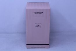 Four boxed as new Stoneglow London perfume mist diffusers.