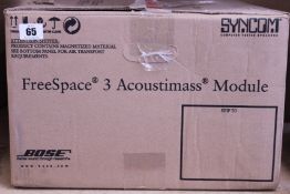 A Bose FreeSpace 3 Series - Acoustimass bass module in White.