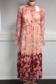 An as new Zimmermann Concert Spliced Lantern midi dress (UK 16 - RRP £530).