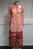 An as new Zimmermann Concert Spliced Lantern midi dress (UK 10 - RRP £530).