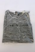 A women's as new Rag & Bone The Knit striped long sleeve top (XS - RRP £150).