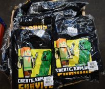 A quantity of boys as new Minecraft tracksuits (Approximately 25 - All 9-10 years).