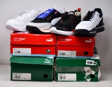 Four pairs of as new Puma trainers; Style Rider Cyborg (UK 11), Style Rider Play On (UK 11), Anzarun