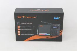 Twenty boxed as new GT Media D1 Portable Digital DAB+ FM Radios.