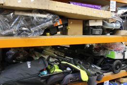 A quantity of assorted pushchairs, car seats and related items.