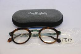 A pair of as new Anne & Valentin glasses frames.