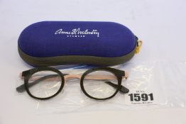 A pair of as new Anne & Valentin glasses frames.