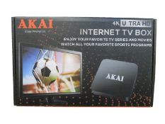 Ten new AKAI internet TV boxes (AKSB216).
