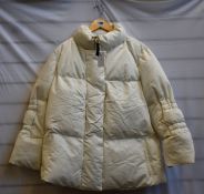 An as new Popski London Ecru Puffa coat (L - RRP £195).