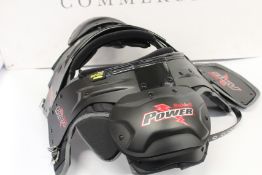 An as new Riddell Power SPK+QB/WR Shoulder Pad (S).