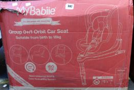 A MyBabiie Group 0+/1 Orbit car seat (Ref: 701188).