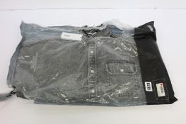 An as new Palace Denim Bossy shirt in washed black (S - RRP £307).
