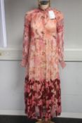 An as new Zimmermann Concert Spliced Lantern midi dress (UK 14 - RRP £530).