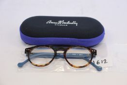 A pair of as new Anne & Valentin glasses frames.
