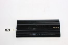 An as new Jimmy Choo Sweetie acrylic clutch in black (No tags but item is as new - RRP £575).