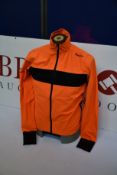 A men's as new Santini Guard Mercurio cycling rain jacket in orange (XL - RRP £245).