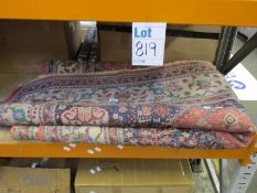 A hand-made contemporary rug.