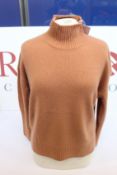 An as new Zimmermann cashmere turtleneck sweater in camel (UK 12 - RRP £275).