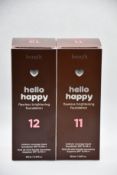 Ten Benefit Hello Happy flawless brightening foundation (1 x No 10, 3 x No 11, 6 x No 12 - all