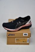 A pair of women's as new Asics Gel-Kayano 27 Platinum trainers (UK 5.5).