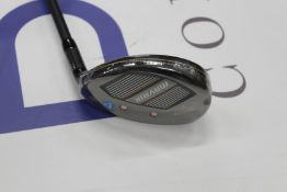 An as new Callaway Mavrik Max hybrid golf club with a UST Mamiya helium shaft (Right-handed).