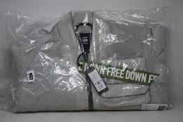 An as new G-Star Raw down free chest pocket bomber jacket (S - RRP £180).