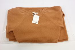 An as new Zimmermann cashmere sweater dress in camel (UK 8 - RRP £1071).
