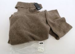 An as new Rails Imogen oversized cashmere rollneck jumper in hazelnut (XL - RRP £280).