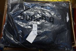 Eight as new b.young coats in black (Assorted sizes - RRP £50 each).