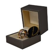 An as new Bvlgari B.zero1 Multi ring in white gold, yellow gold and rose gold (RRP £2, 030).