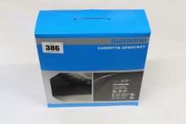 Two boxed as new Shimano XT CS-M8000 HG-X11 cassette sprockets.